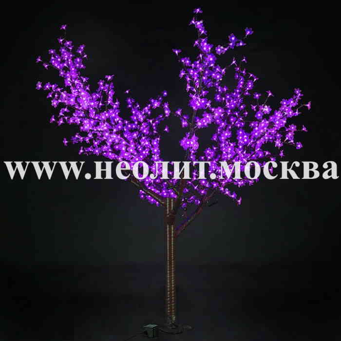 фиолетовая сакура светящаяся, светящаяся сакура 190 см, световое дерево сакура, светодиодное дерево сакура, купить светодиодную сакуру, светящееся дерево сакура цена, светодиодное дерево сакура фото, световые деревья, светодиодные деревья