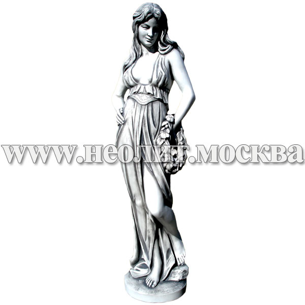 статуя девушка, статуя из бетона, садовая фигура, бетонная фигура, статуя из бетона фото, бетонная скульптура цена, купить статую из бетона, парковая скульптура, скульптура из бетона