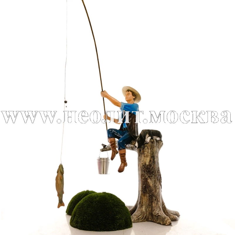 новинка 2021, фигура мальчик на дереве, мальчик рыболов, фигура мальчик рыбак, парковая фигура мальчик с удочкой, декоративная фигура мальчик рыбак, фигура для сада, фигура для парка, фигура для водоема, фигура для пруда, купить фигуру мальчик рыбак, фигура мальчик рыбак фото, фигура мальчик рыбак цена, большая фигура