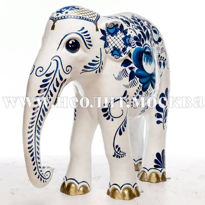 новинка 2021, фигура слон, интерьерная фигура слон, декоративная фигура слон, садовая фигура слон, купить фигуру слона, фигура слон фото, фигура слон цена, слон гжель, фигура слон стеклопластик