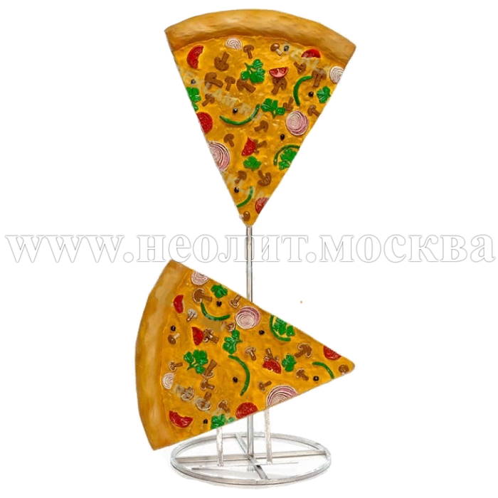 новинка 2021, фигура кусок пиццы, рекламная фигура пицца, стоппер пицца, декоративная фигура пицца, арт-объект кусок пиццы, купить фигуру пицца, фигура кусок пиццы фото, фигура кусок пиццы цена