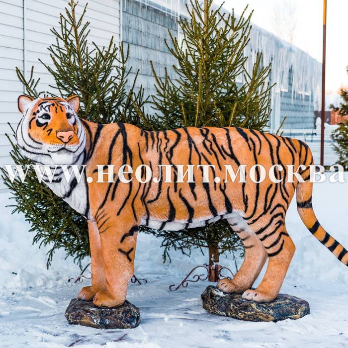 большой тигр, фигура амурский тигр, фигура тигр стоит, большая фигура тигр, садовая фигура тигр, декоративная фигура тигр, купить фигуру тигра, фигура тигр фото, фигура тигр цена