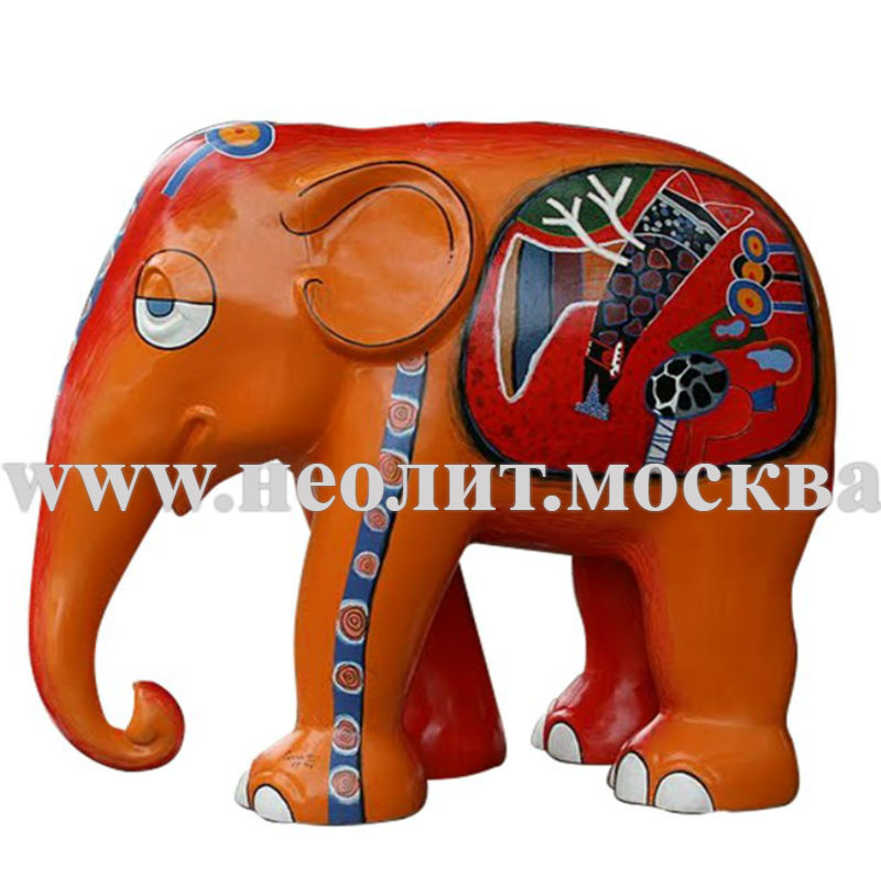 новинка 2021, фигура слон, интерьерная фигура слон, декоративная фигура слон, садовая фигура слон, купить фигуру слона, фигура слон фото, фигура слон цена, оранжевый слон
