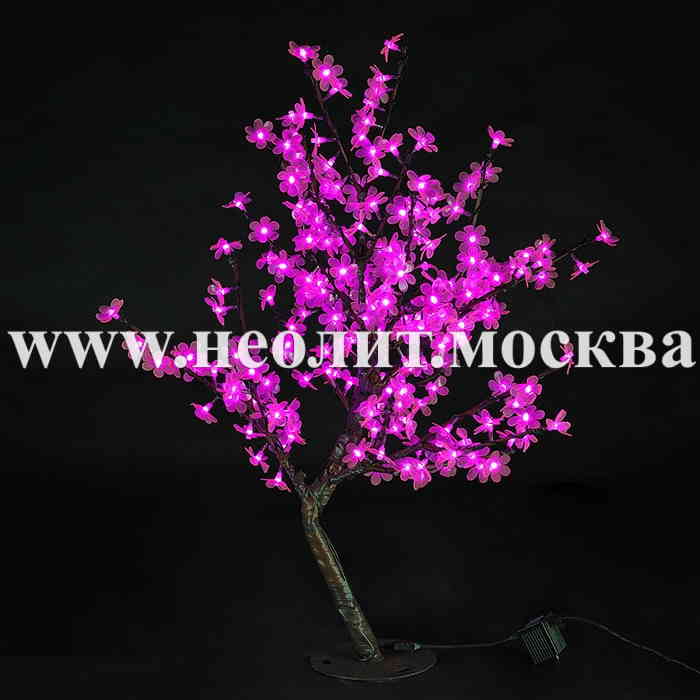 вишневый куст розовый светящийся, световой куст 80 см, световое дерево с цветами, светодиодный куст, купить светодиодный куст, светящийся куст цена, светодиодное дерево фото, светящиеся деревья, световые деревья, светодиодные деревья